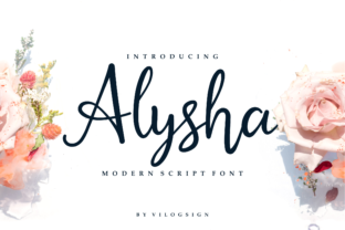 Alysha: A Handwritten Font with Natural Elegance