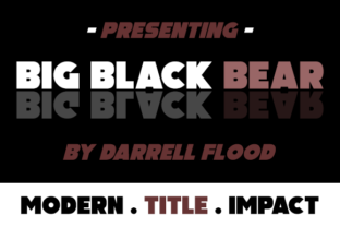 Big Black Bear: Bold, Clean, Impactful Typography