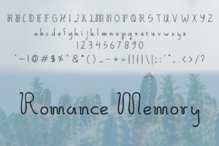 Romance Memory: A Dynamic Script Font