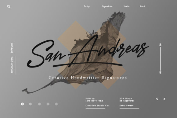 San Andreas Font: The Handwritten Typeface That Brings Authentic Signature Style to Modern Branding