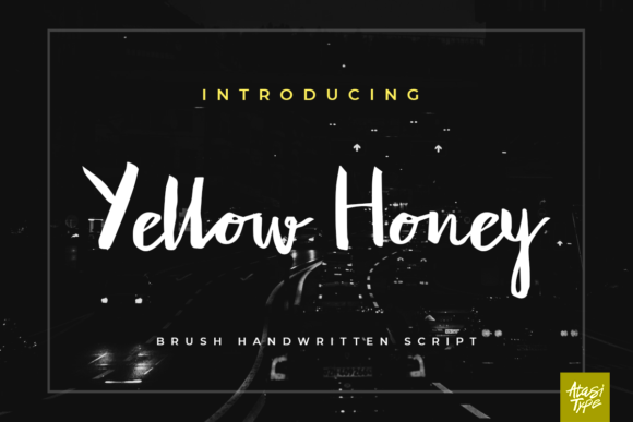 Yellow Honey: A Handwritten Script Font for Creative Projects